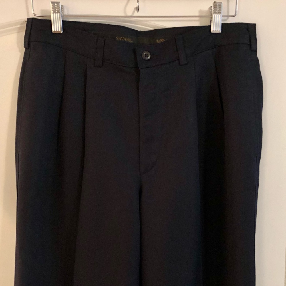 SAVANE Navy Slacks 32/32